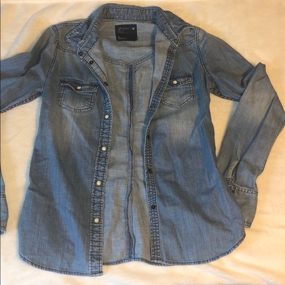 Distressed Denim Shirt